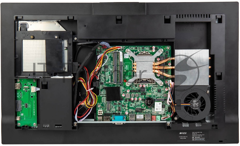 AIO HIPER Office HO-K6-FL-H410-B, 23,8display IPS (1920x1080), m/b IntelH410, no CPU, no RAM(DDR4 SO-DIMM 2400 МГц-2666 МГц), no HDD, w/ODD, 1*HDMI