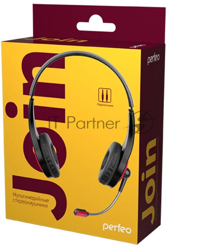 Perfeo компьютерная стерео гарнитура полноразмерная JOIN черная