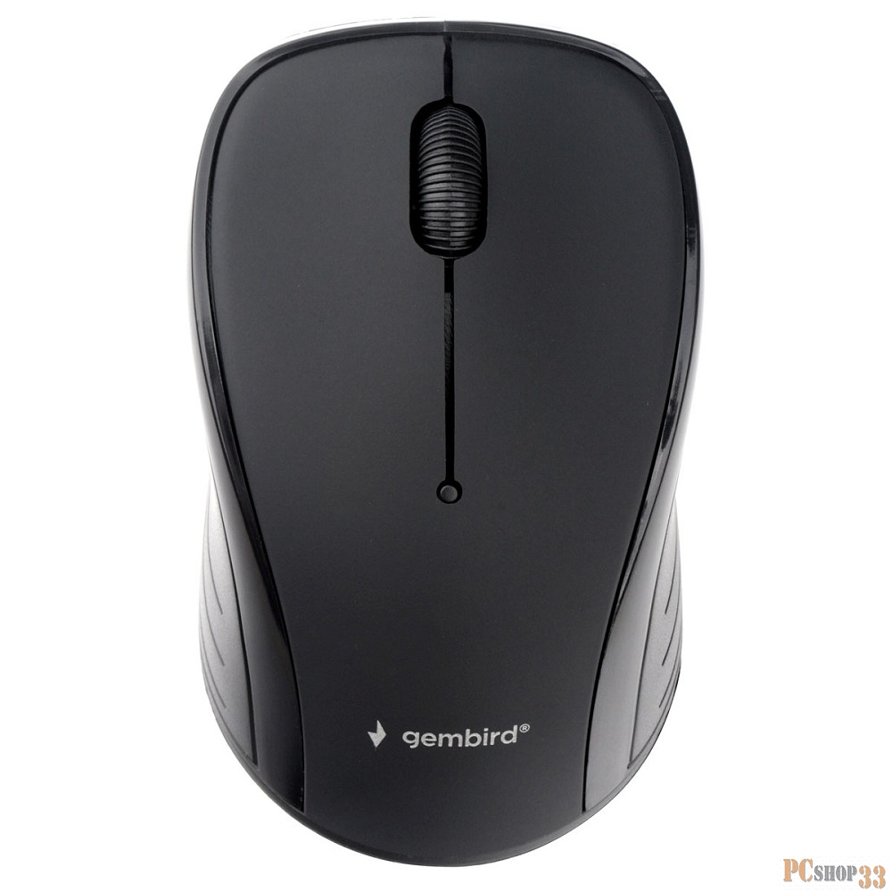 Мышь беспров. Gembird MUSW-280, 2.4ГГц, черный, 3 кнопки,1000DPI