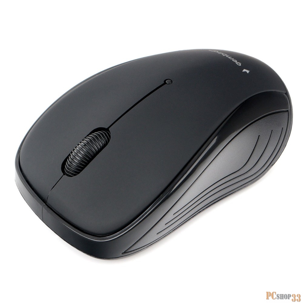 Мышь беспров. Gembird MUSW-280, 2.4ГГц, черный, 3 кнопки,1000DPI