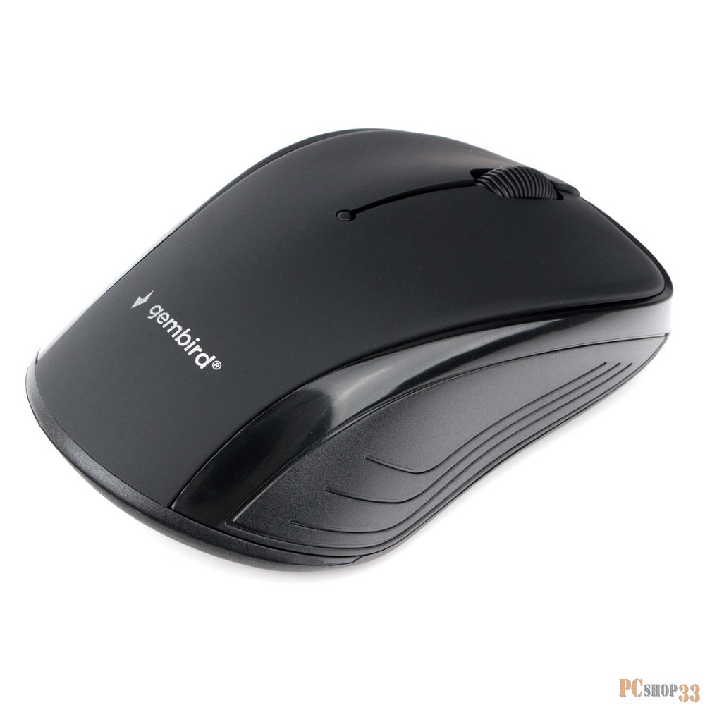 Мышь беспров. Gembird MUSW-280, 2.4ГГц, черный, 3 кнопки,1000DPI