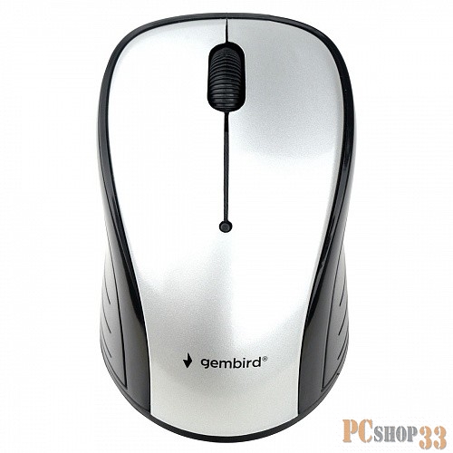 Мышь беспров. Gembird MUSW-295, 2.4ГГц, серый, 3 кнопки,1000DPI