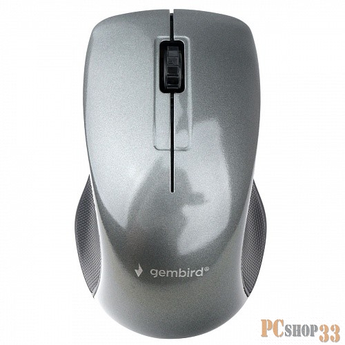 Мышь беспров. Gembird MUSW-375, 2.4ГГц, серый, 3 кнопки,1000DPI