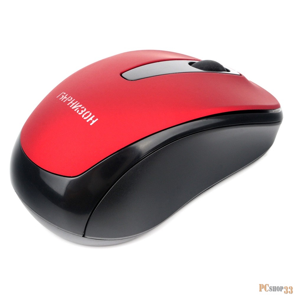 Мышь беспроводная Гарнизон GMW-450-4, красный, 1000 DPI, 2 кн.+ колесо-кнопка