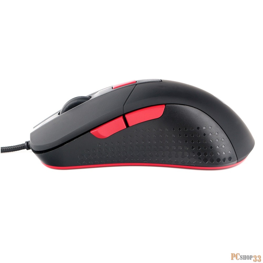 Мышь игровая Gembird MG-790, USB, 2400DPI, 5кнопок+колесо-кнопка, кабель тканевый 1.5 м