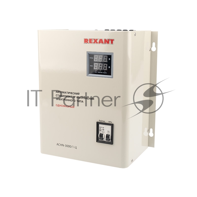 Стабилизатор напряжения Rexant АСНN-3000/1-Ц электронный однофазный серый