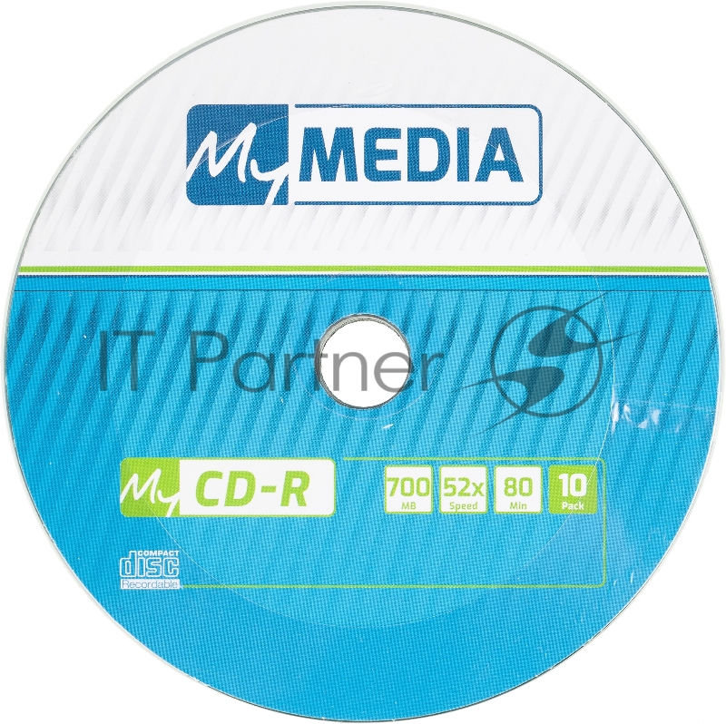 Диск CD-R MyMedia 700Mb 52x Pack wrap (10шт) (69204)