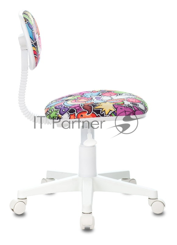 Кресло детское Бюрократ CH-W201NX мультиколор маскарад крестовина пластик пластик белый