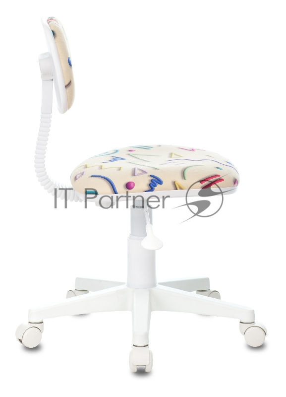 Кресло детское Бюрократ CH-W201NX песочный Sticks 02 крестовина пластик пластик белый