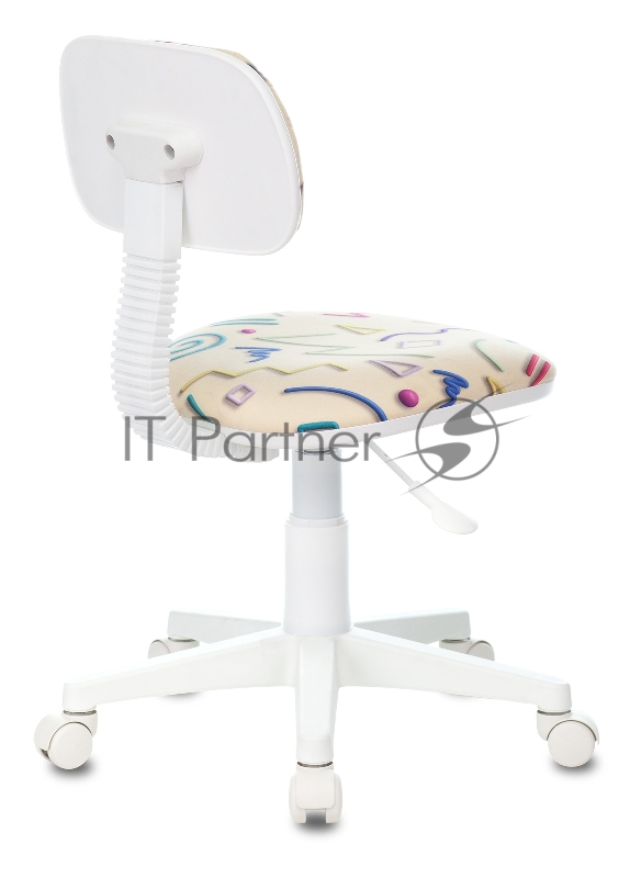 Кресло детское Бюрократ CH-W201NX песочный Sticks 02 крестовина пластик пластик белый