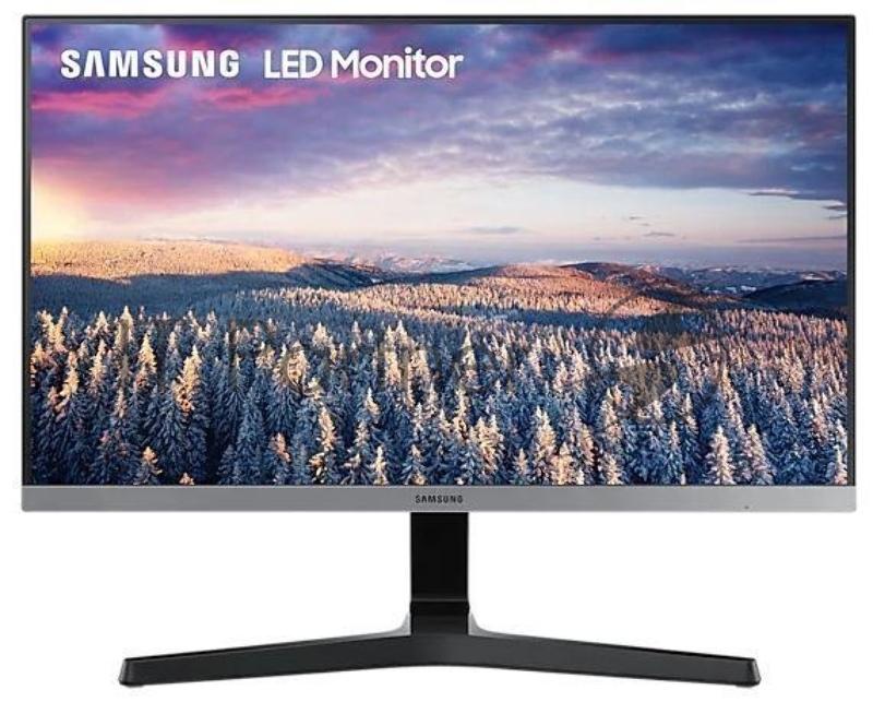 Монитор 23.8 Samsung S24R350FZI IPS LED monitor, 1920x1080, 5(GtG)ms, 250 cd/m2, 75Hz, MEGA DCR (static 1000:1), 178°/178°, HDMI, D-sub, HDMI кабель, VESA 75x75 mm, чёрный, отделка серый металлик