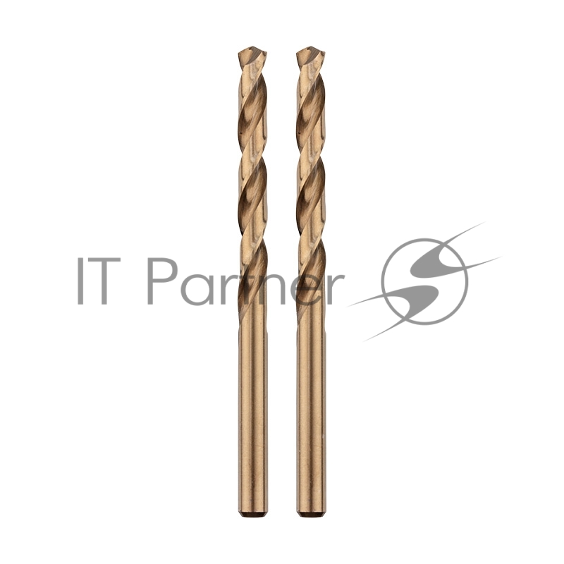 Сверло по металлу KRANZ Кобальт 2 мм, сталь HSS-Co 5 % M35 P6M5K5 DIN 338 (2 шт./уп.)