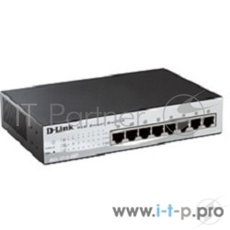Коммутатор 1U 19 RM D-Link DES-1210-08P/C2A 8 портов 100Мбит/сек., управляемый
