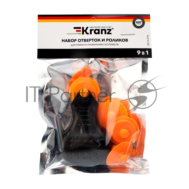Набор отверток и роликов для ремонта мобильных устройств KRANZ 9 предметов