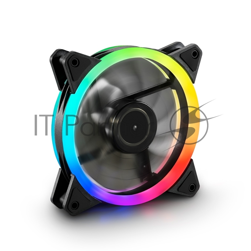 Вентилятор для компьютерного корпуса Sharkoon SHARK Blades (120 мм, 20 х адресных RGB LED, 1200 об/мин, 94.8 м3/ч, 18.2 дБ)