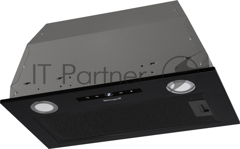 Вытяжка встраиваемая Weissgauff BOX 1200 BL черный управление: сенсорное (1 мотор)