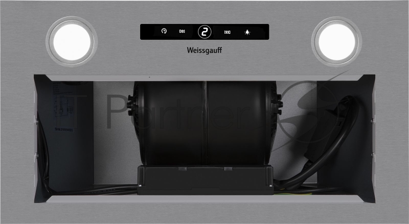 Вытяжка встраиваемая Weissgauff BOX 1200 IX нержавеющая сталь управление: сенсорное (1 мотор)