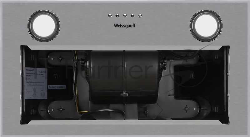 Вытяжка встраиваемая Weissgauff BOX 850 IX нержавеющая сталь управление: кнопочное (1 мотор)