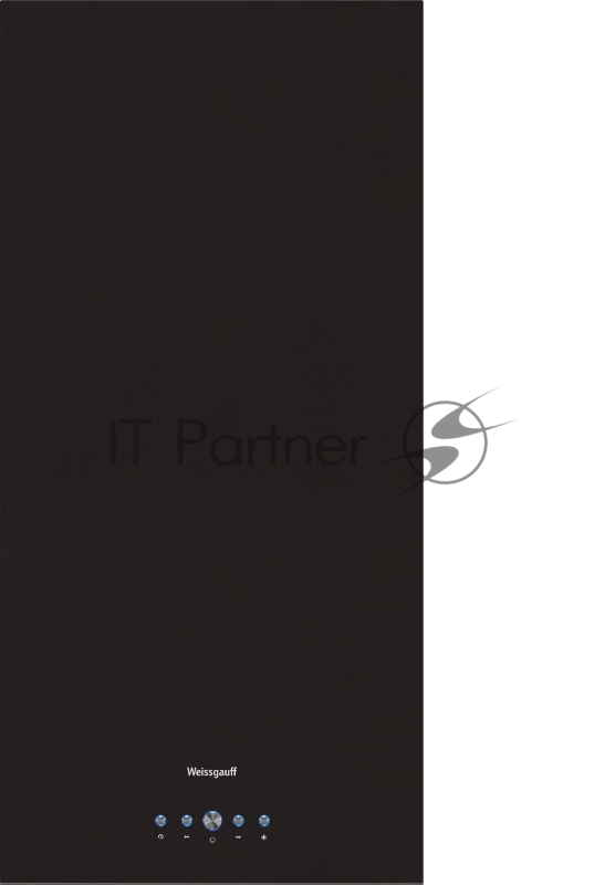 Вытяжка каминная Weissgauff IRIDA BL черный управление: кнопочное (1 мотор)