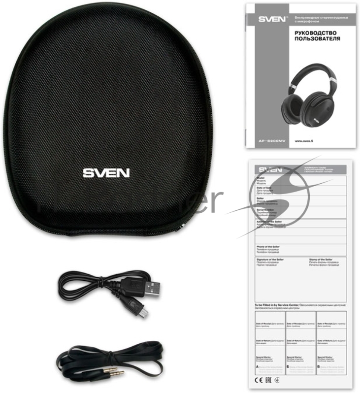 SVEN AP-B900MV, черный (Bluetooth, ANC)