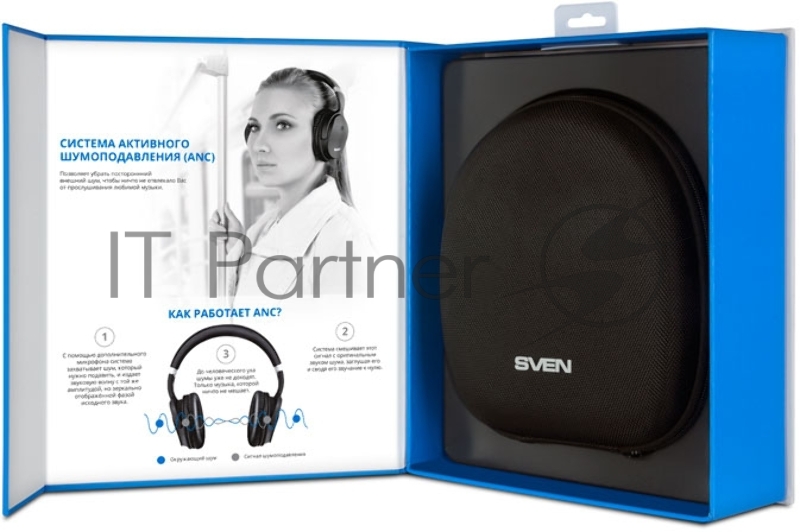 SVEN AP-B900MV, черный (Bluetooth, ANC)