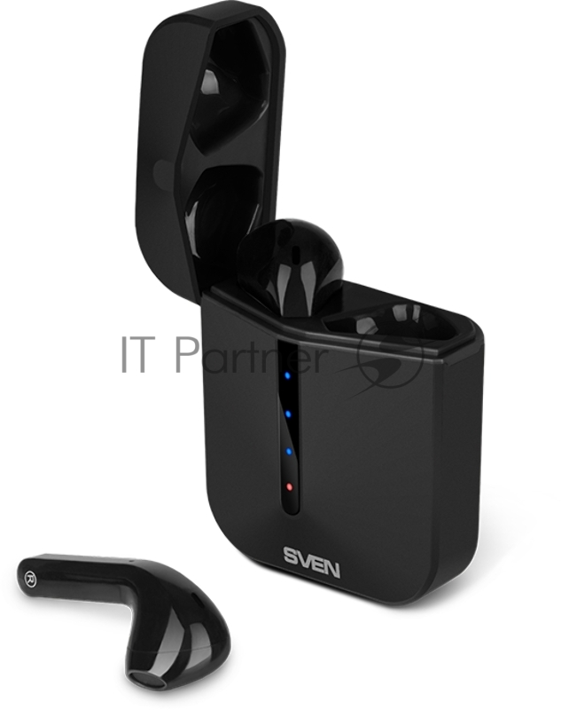 SVEN E-335B, черный (Bluetooth, TWS, зарядный кейс)
