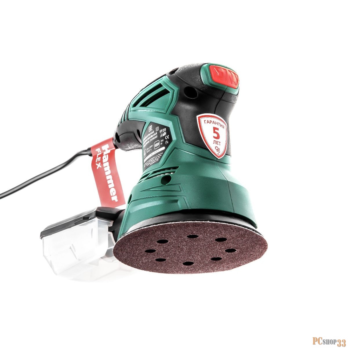 Эксцентриковая шлифовальная машина Hammer Flex OSM260 260Вт