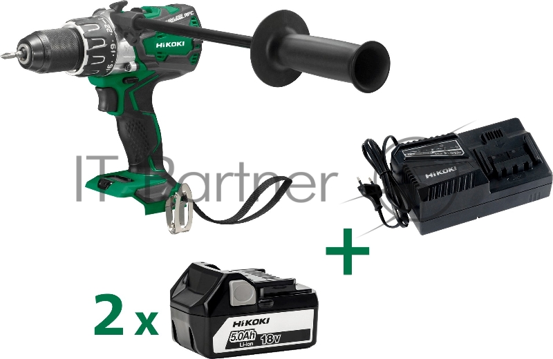 Дрель-шуруповерт Hikoki DV18DBL2 аккум. патрон:быстрозажимной (DV18DBL2RJZ)