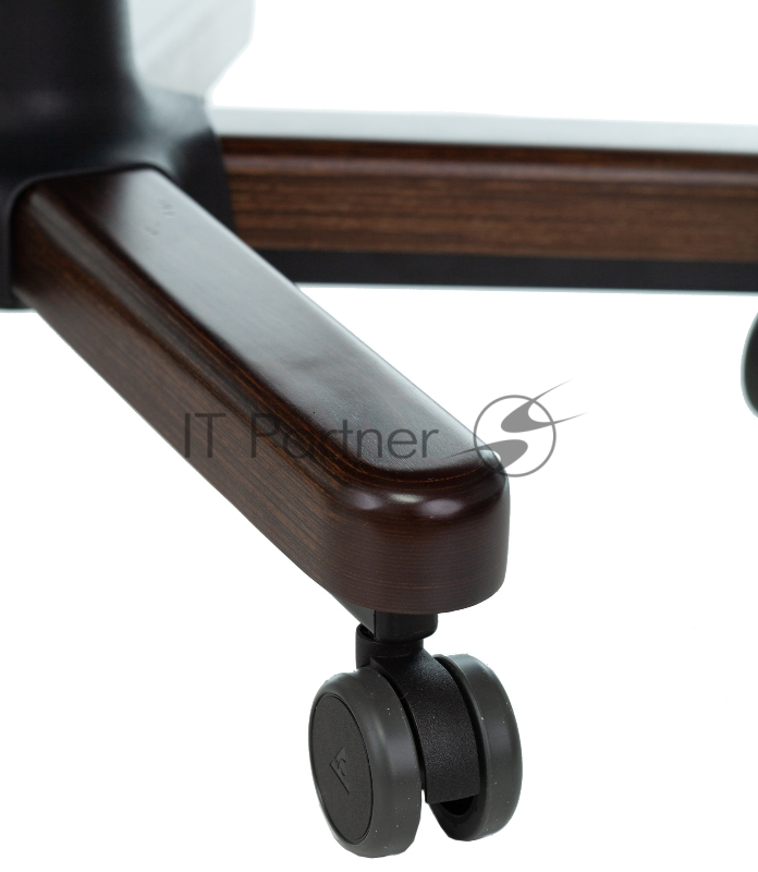 Кресло руководителя Бюрократ T-9927WALNUT горчичный кожа крестовина металл/дерево