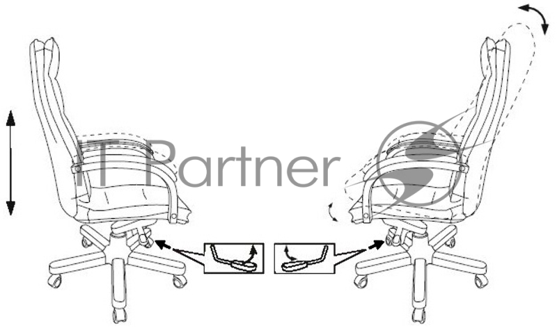Кресло руководителя Бюрократ T-9927WALNUT горчичный кожа крестовина металл/дерево