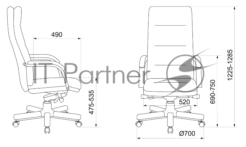 Кресло руководителя Бюрократ T-9927WALNUT горчичный кожа крестовина металл/дерево