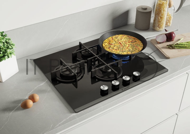 Газовая варочная поверхность Candy CVG6DEB черный