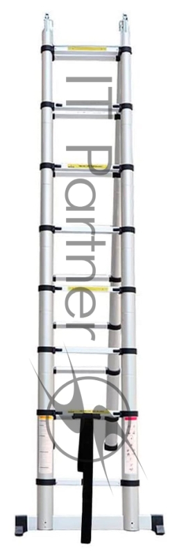 Лестница Alumet DTLH 2.5 алюминий 16ступ. H6м макс.нагр.:150кг
