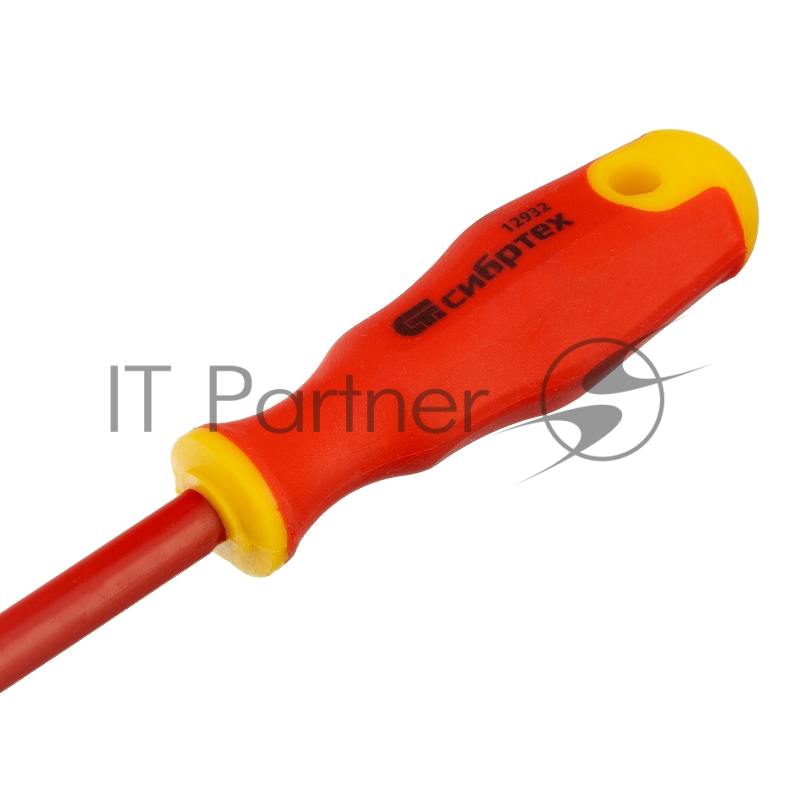 Отвертка СИБРТЕХ 12932 диэлектрическая sl4х100мм crv до 1000в двухкомпонентная рукоятка
