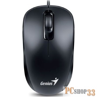 Оптическая мышь Genius DX-110, 2кн.+скр., черный (PS/2)
