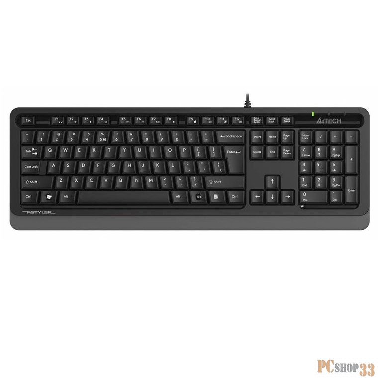 Клавиатура A4Tech Fstyler FKS10 черный/серый USB