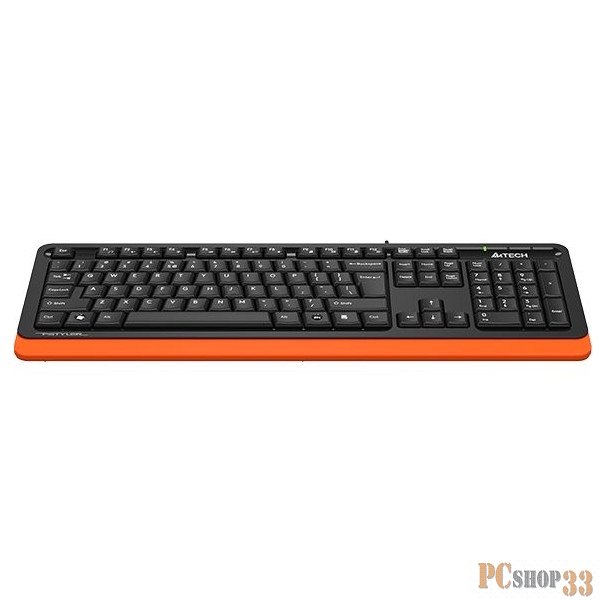 Клавиатура A4Tech Fstyler FKS10 черный/оранжевый USB