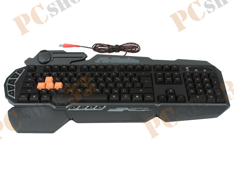 Клавиатура A4Tech Bloody B314, 103+10кн., подсветка, водостойкая, черный (USB)