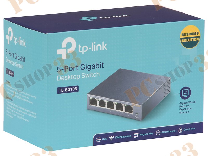 Коммутатор TP-Link TL-SG105 ver.3.0 5 портов 1Гбит/сек.