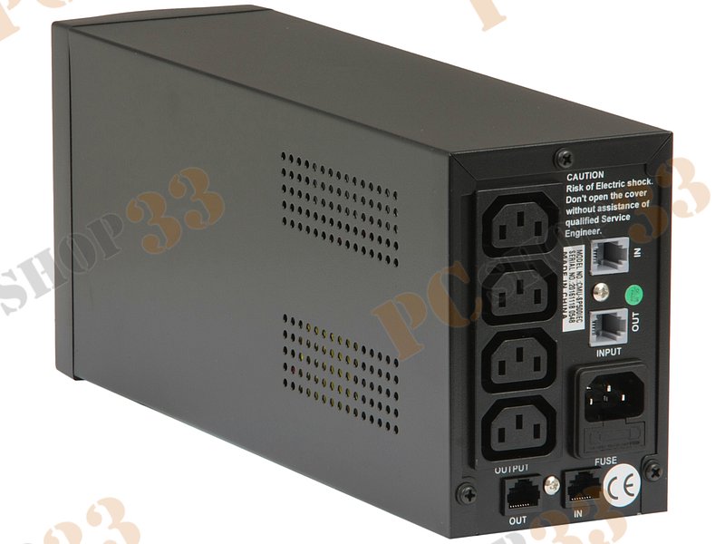 ИБП (UPS) 500ВА CrownMicro CMU-SP500IEC, черно-серебр.