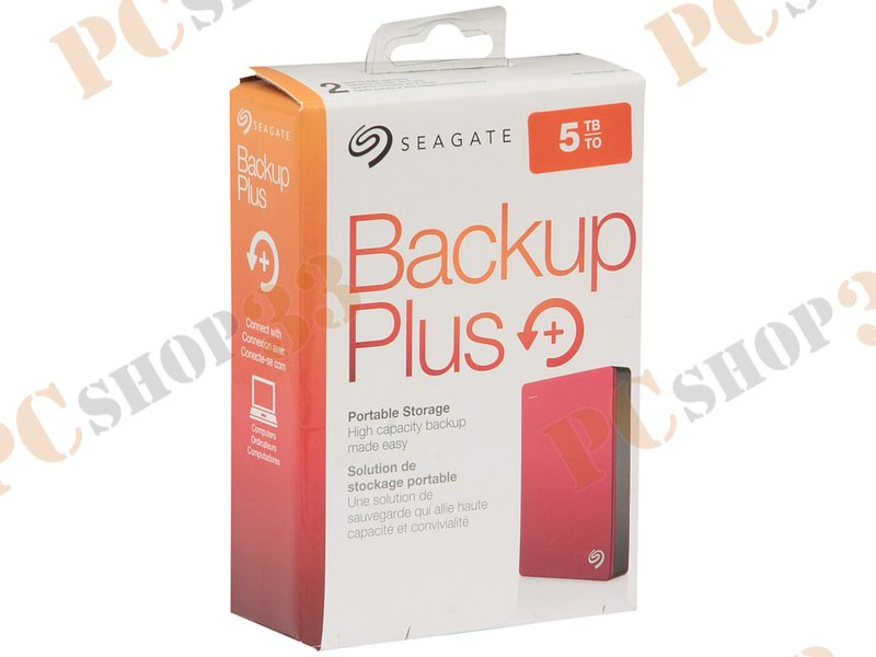 Внешний жесткий диск 5ТБ 2.5 Seagate Backup Plus STDR5000203, красный (USB3.0)