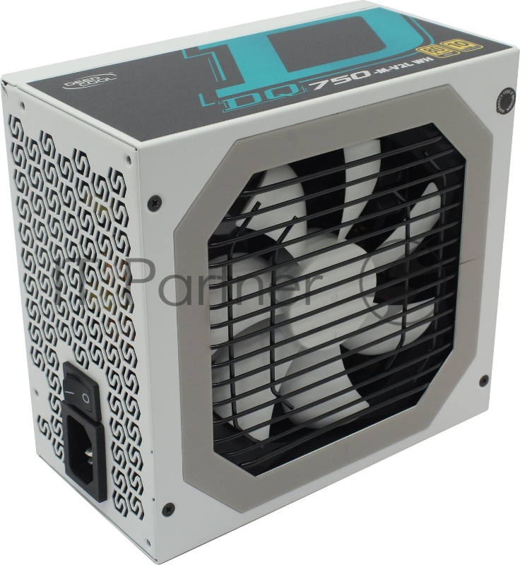 Блок питания DEEPCOOL DQ750 (DQ750-M-V2L WH), 750 Вт, ATX12V 2.31, активный PFC, вентилятор 120x120 мм, cертификат 80 PLUS Gold, отстегивающиеся кабели, белый