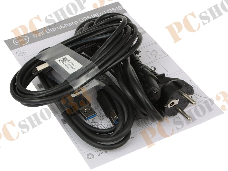 ЖК-монитор 25.0 Dell U2518D 2560x1440, черно-серебр. (HDMI, DP, miniDP, USB Hub)