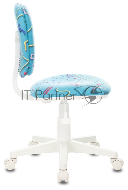 Кресло детское Бюрократ CH-W204NX голубой Sticks 06 крестовина пластик пластик белый