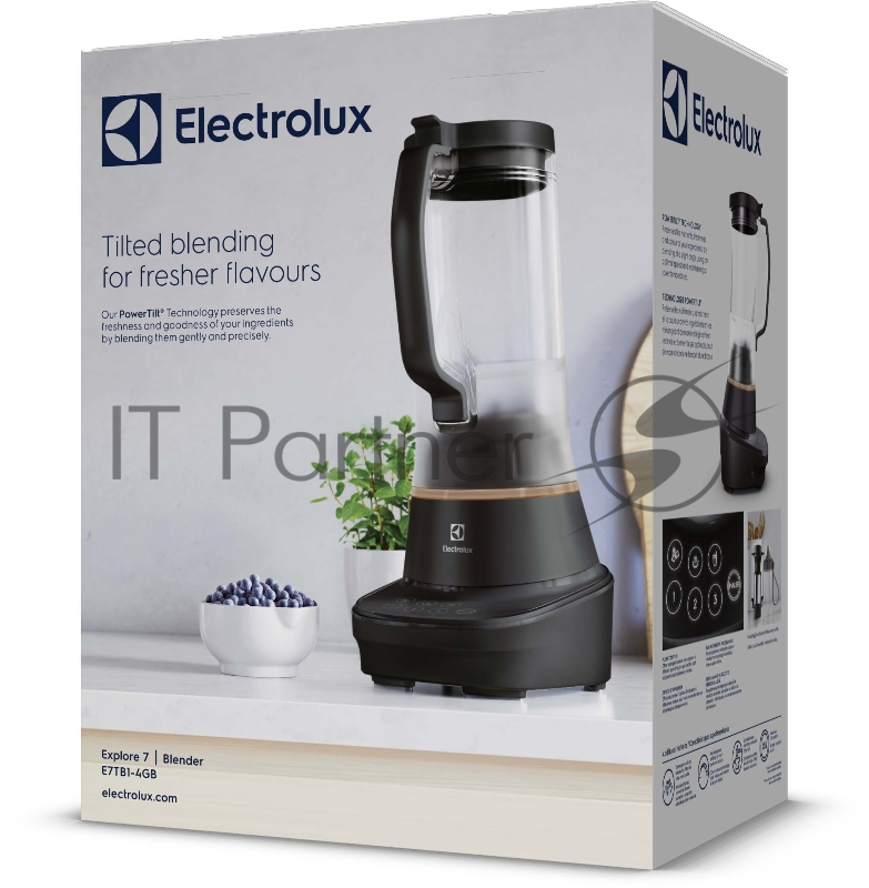 Блендер ELECTROLUX E7TB1-4GB / 900 Вт, настольный, регулировка скорости, 3 режима