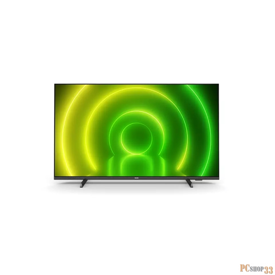 Телевизор LED Philips 43 43PUS7406/60 черный Ultra HD 60Hz DVB-T DVB-T2 DVB-C DVB-S DVB-S2 USB WiFi (RUS)
