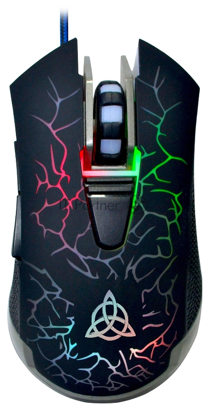 Мышь Оклик 719G UNDERWORLD черный оптическая (3600dpi) USB (6but)