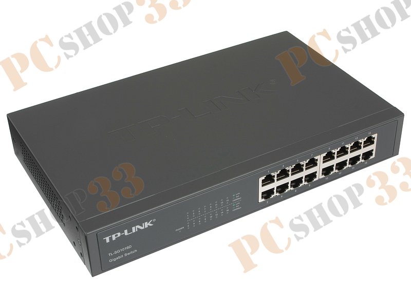 Коммутатор 1U 19 RM TP-Link TL-SG1016D 16 портов 1Гбит/сек.