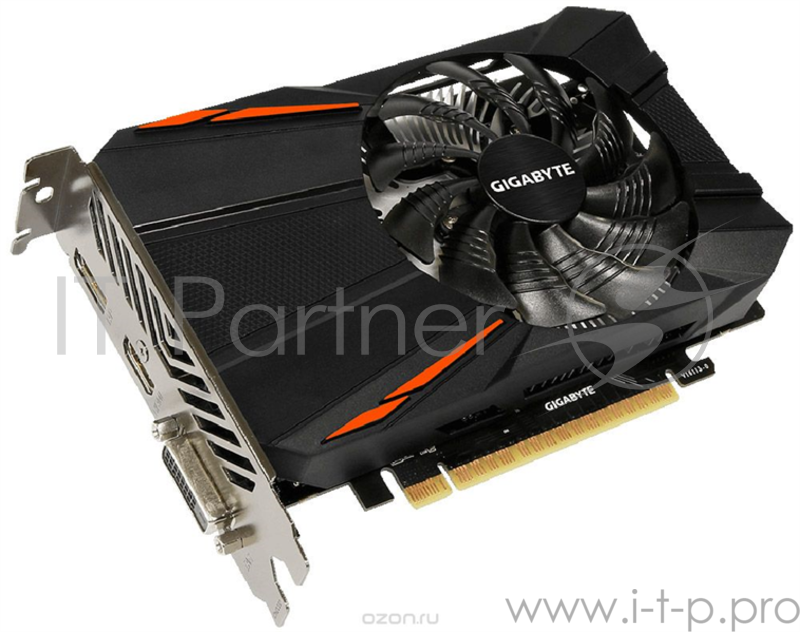 Видеокарта GIGABYTE GeForce GTX 1050 D5 3G 3ГБ GV-N1050D5-3GD (GeForce GTX 1050, DDR5, DVI, HDMI, DP) (PCI-E)