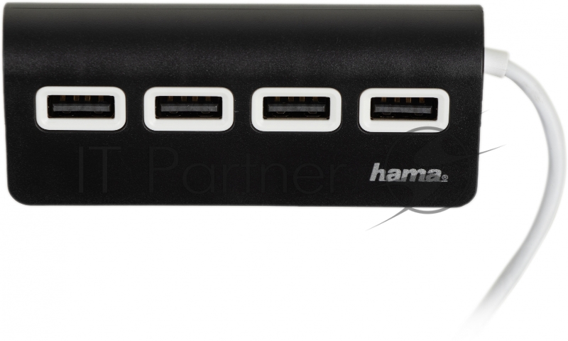 Разветвитель USB 2.0 Hama H- 200119 4порт. серый (00200119)